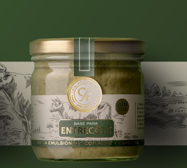 Frasco de Base para Entrecôte, salsa emulsionada con ghee y especias